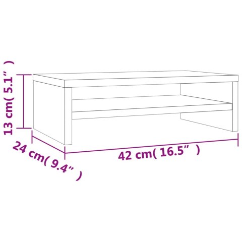  Podstawka pod monitor, kolor betonowy szary, 42x24x13 cm