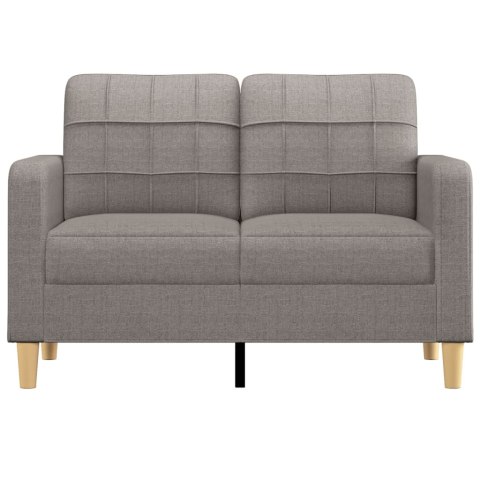  Sofa 2-osobowa, kolor taupe, 120 cm, tapicerowana tkaniną