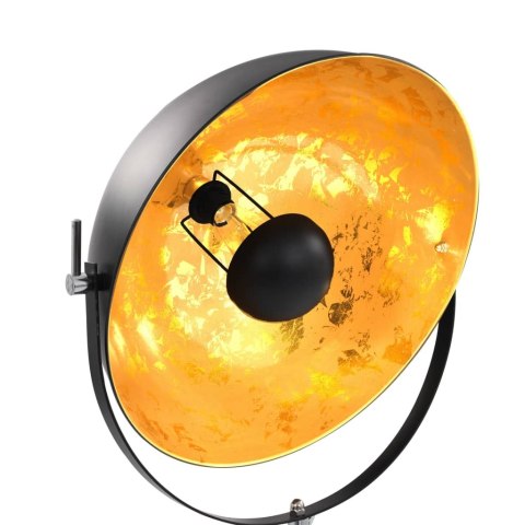  Lampa stojąca, E27, czarno-złota, 51 cm