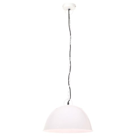  Industrialna lampa wisząca, 25 W, biała, okrągła, 41 cm, E27