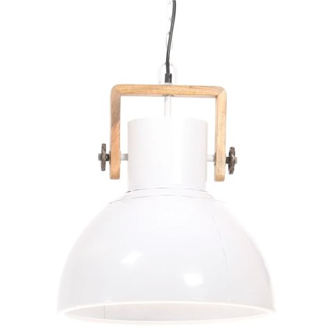  Industrialna lampa wisząca, 25 W, biała, okrągła, 40 cm, E27