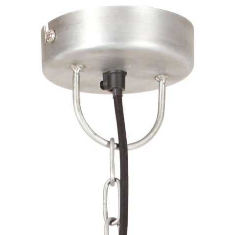  Industrialna lampa wisząca, 25 W, srebrna, okrągła, 32 cm, E27