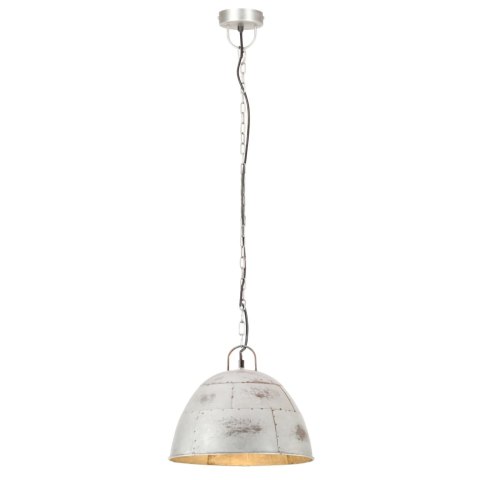  Industrialna lampa wisząca, 25 W, srebrna, okrągła, 31 cm, E27