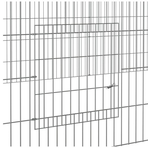  Klatka dla królika, 3 panele, 325x109x54 cm, żelazo