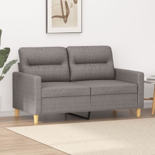  Sofa 2-osobowa, kolor taupe, 120 cm, tapicerowana tkaniną