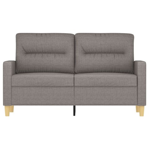  Sofa 2-osobowa, kolor taupe, 120 cm, tapicerowana tkaniną