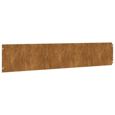  Obrzeża trawnikowe, 10 szt., 20x103 cm, giętkie, stal Corten