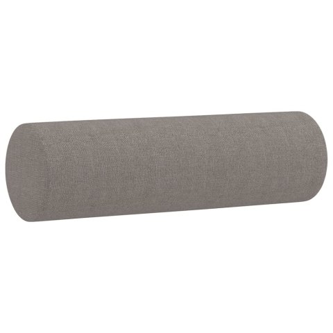  2-osobowa sofa z poduszkami, taupe, 120 cm, tkanina