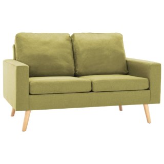  2-osobowa sofa, zielona, tapicerowana tkaniną