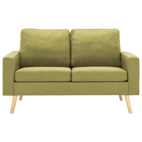  2-osobowa sofa, zielona, tapicerowana tkaniną