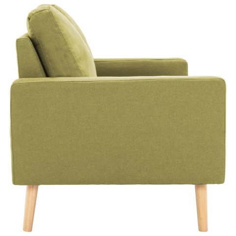  2-osobowa sofa, zielona, tapicerowana tkaniną