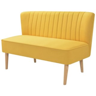  Sofa 117x55,5x77 cm, żółty materiał