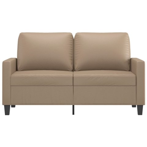  2-osobowa sofa, kolor cappuccino, 120 cm, sztuczna skóra