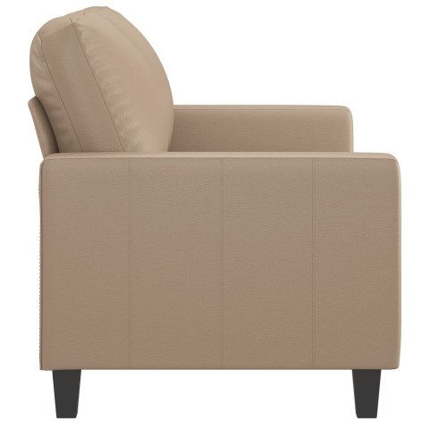  2-osobowa sofa, kolor cappuccino, 120 cm, sztuczna skóra