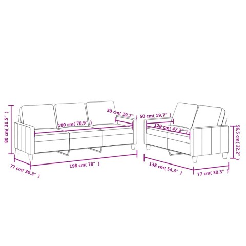  2-osobowa sofa z poduszkami, czarna, sztuczna skóra