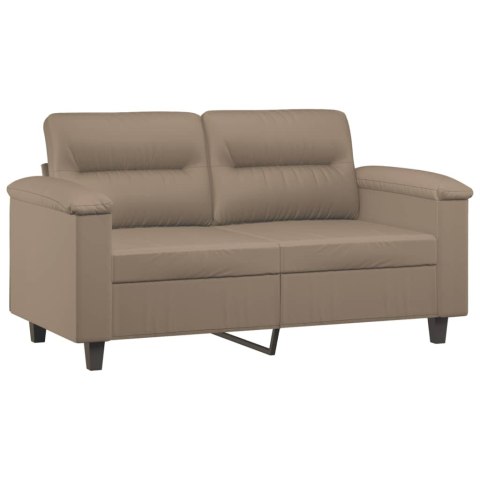  2-osobowa sofa, kolor cappuccino, 120 cm, sztuczna skóra