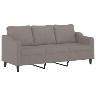  Sofa 3-osobowa, kolor taupe, 180 cm, tapicerowana tkaniną