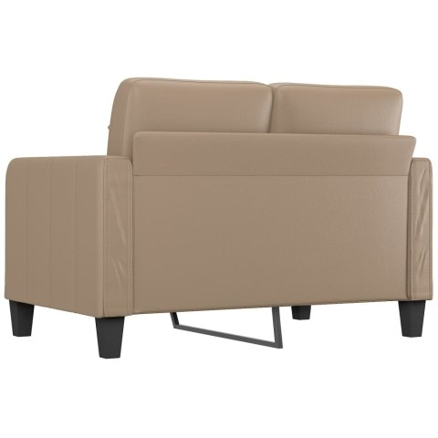  2-osobowa sofa, kolor cappuccino, 120 cm, sztuczna skóra