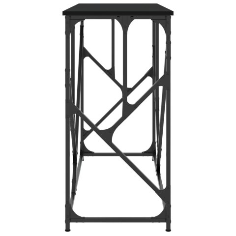  Stolik konsolowy, czarny, 100x40x80 cm, materiał drewnopochodny