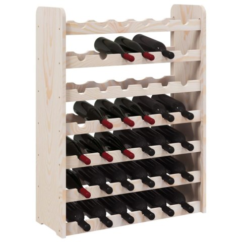  Stojak na wino, 67,5x25x87 cm, lite drewno sosnowe