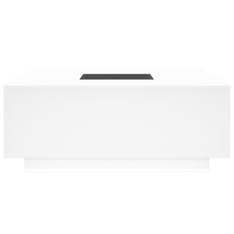  Stolik kawowy z LED Infinity, biały, 100x100x40 cm